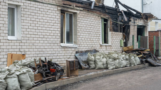 Professional Fire Damage Removal technician working in Pitman, NJ